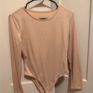 Elegant Cream Long Sleeve Bodysuit